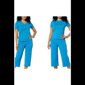 Joy Collection Women's Two Performance Tees Ocean Blue - Regular